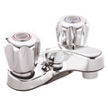 Keeney Mfg Dual Handle Centerset Bathroom Faucet, Polished Chrome, Faucet Operation: Manual 3063W